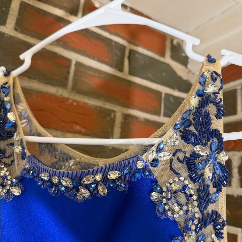 Elegant Royal Blue Prom Dress - Picture 4 of 8